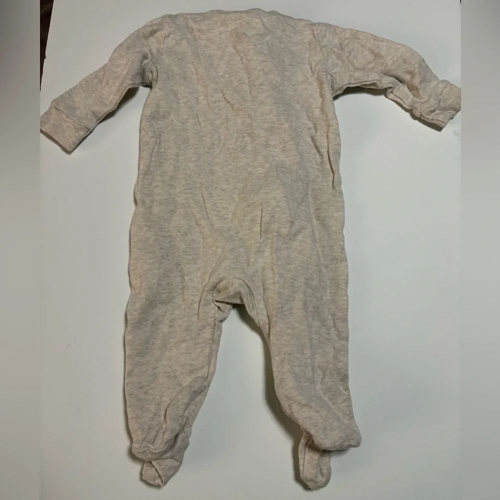Disney Baby cream dumbo footie pjs 3-6m
